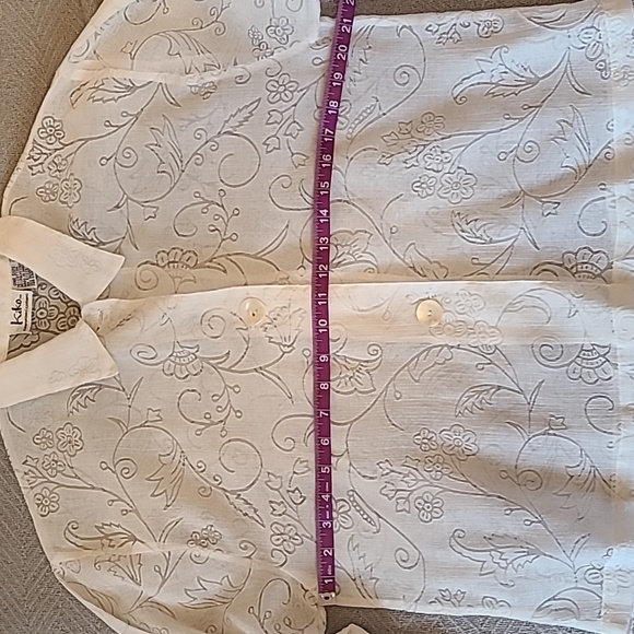 Kiko white floral sheer blouse - Picture 6 of 7